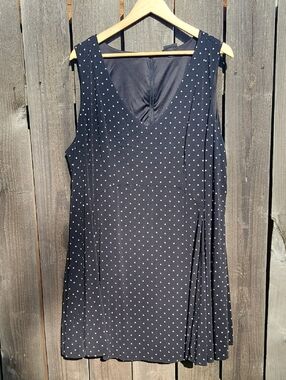 Torrid Black Polka Dot V-Neck Dress